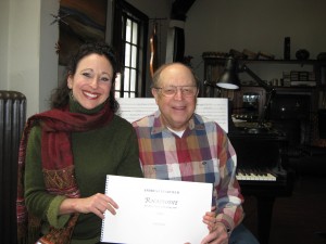 Andrea with commissioner Wally Loeb