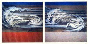 Lung-Ta Paintings, Manjusri and Avolokiteshvara, Maureen Drdak