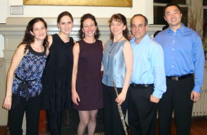 Andrea with Dolce Suono Ensemble after the premiere of Rhapsodie