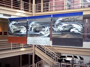 Paintings by Maureen Drdak. Lung-Ta Premiere at The University of the Arts