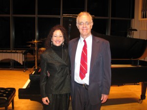 Andrea with Maestro James Freeman