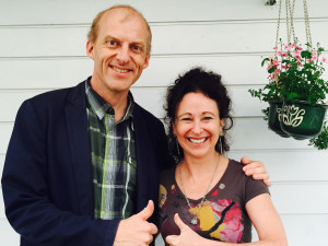 Andrea with Oystein Baadsvik in Trondheim, Norway