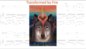 FireSpirit Wolf by Mia Bosna with score