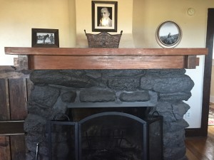 Volcanic rock fireplace, Mi Casita